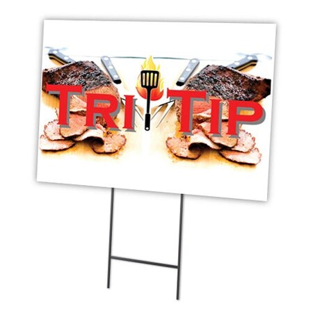 Signmission Tri Tip Yard Sign & Stake outdoor plastic coroplast window, C-1824 Tri Tip C-1824 Tri Tip